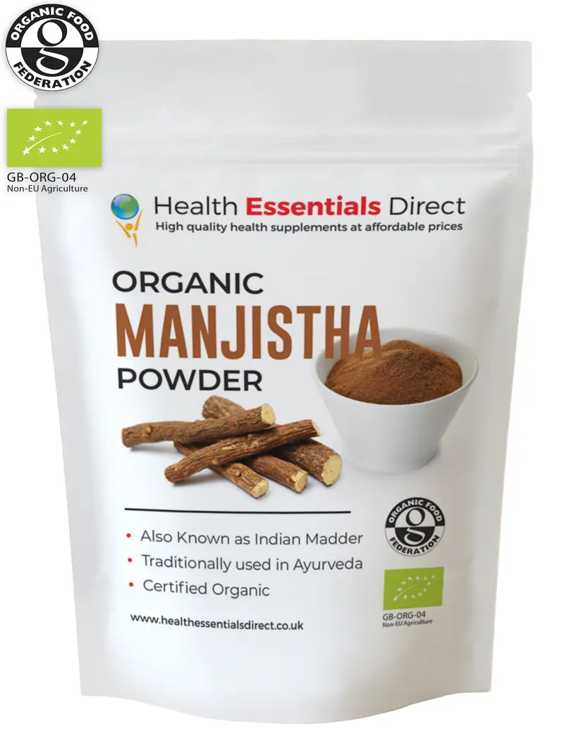 Organic Manjistha Powder (Ayurvedic Purifier, Rubia Cordifolia)