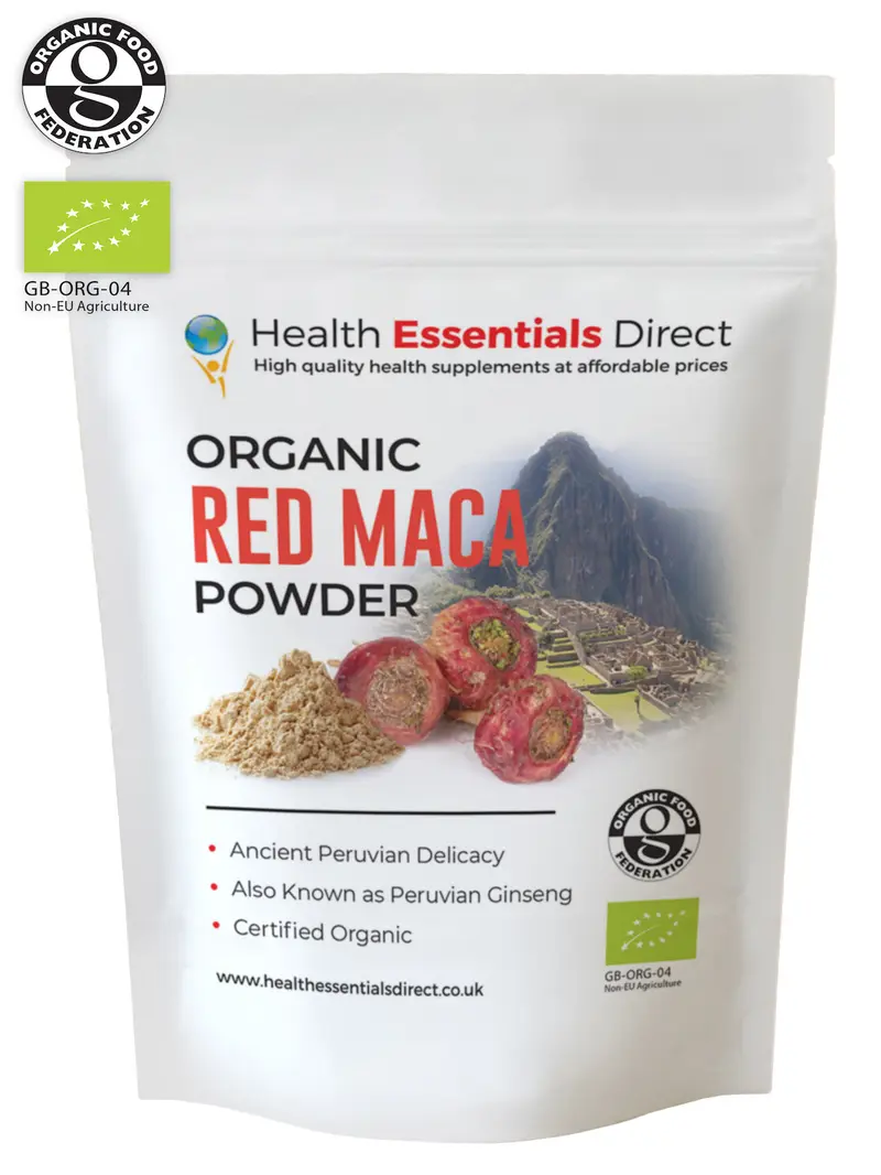 Organic Red Maca Powder (Rare Root, Peruvian Ginseng)