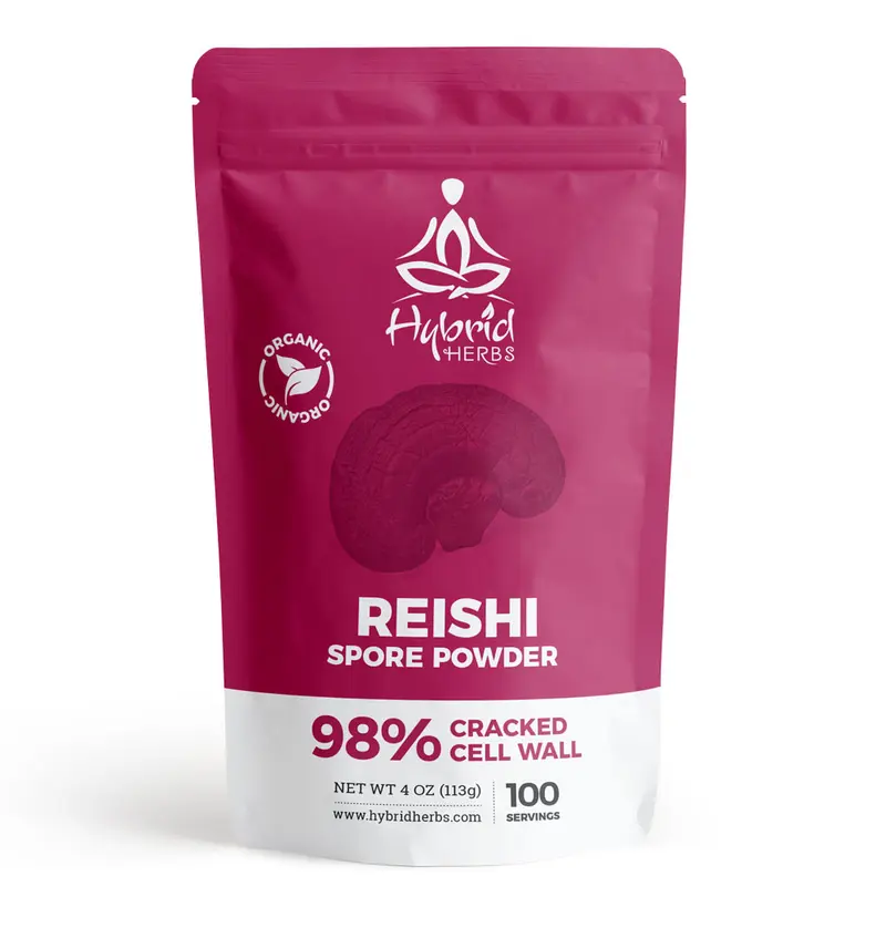 Organic Reishi Spore Powder – 98% Cracked Cell Wall