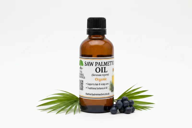 Organic Saw Palmetto Oil (Serenoa repens) – Cold-Pressed | Hair & Scalp Support