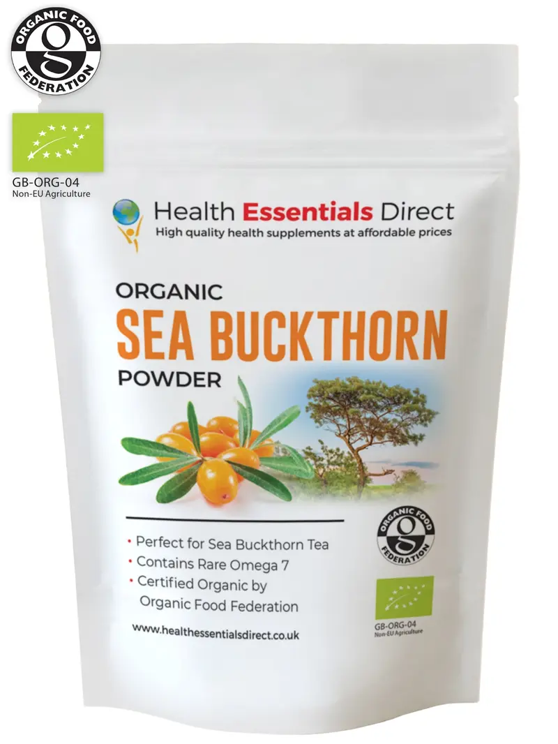 Organic Sea Buckthorn Powder (Rare Omega 7, Super Fruit)