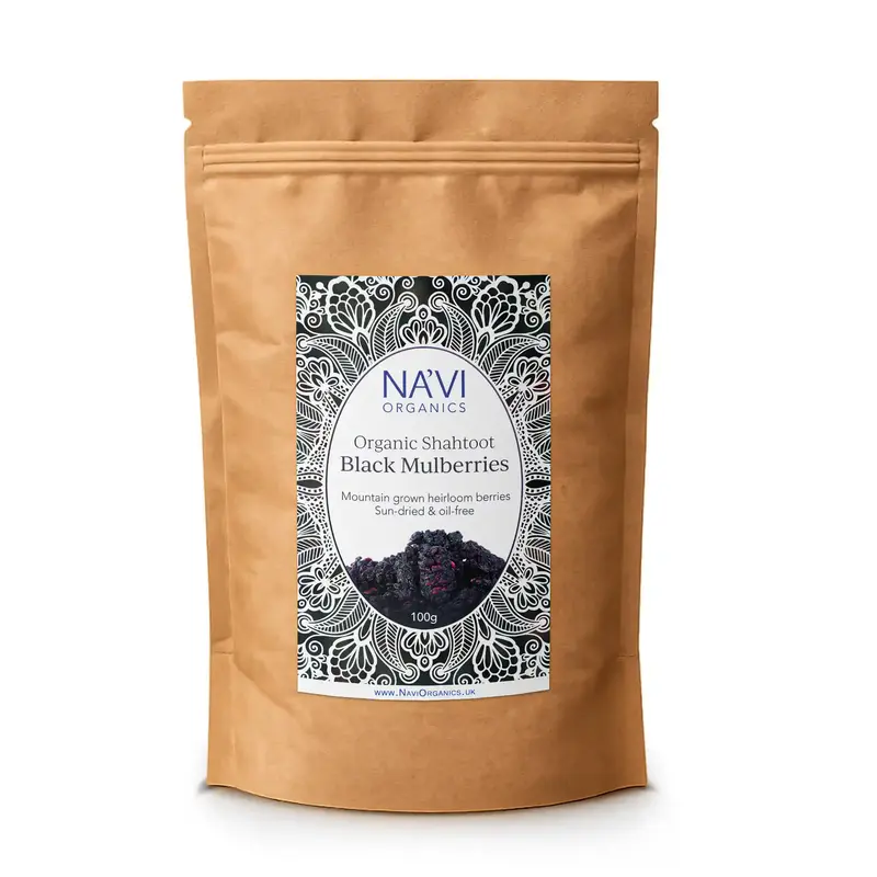 Organic 'Shahtoot' Black Mulberries