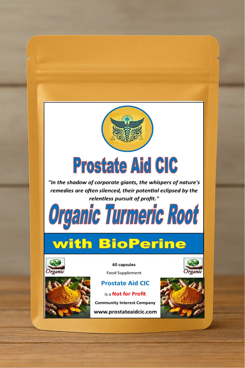 Organic Turmeric Root 60 Capsules | Curcuma longa | with Piperine