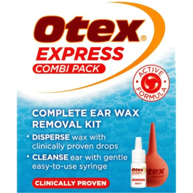 Otex Express Combi Pack Ear Wax Removal Kit 10ml