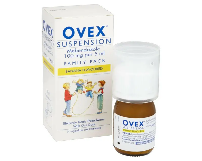Ovex Suspension 100mg/5ml – 30ml Family Pack