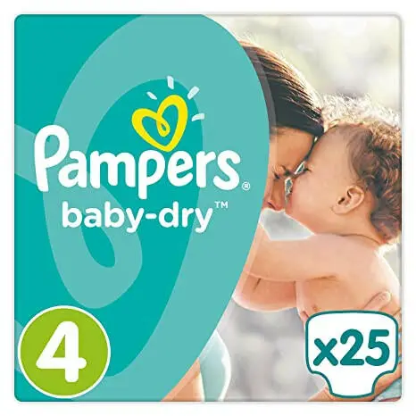 Pampers Baby-Dry Nappies Size 4 - 25 Nappies