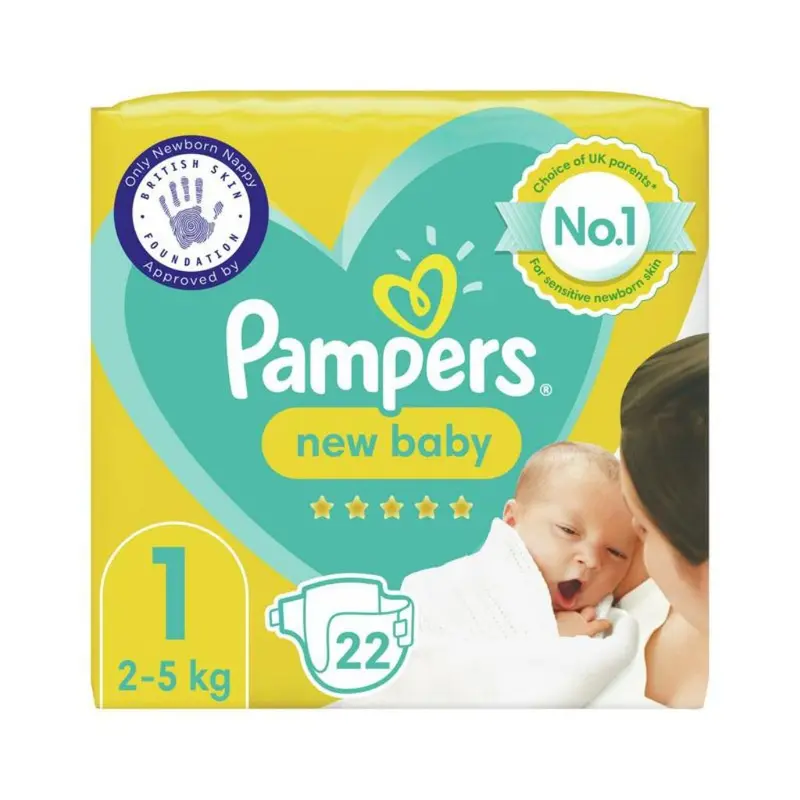 Pampers New Baby Size 1 22 Nappies