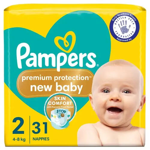 Pampers Premium Protection New Baby Size 2 Carry Pack