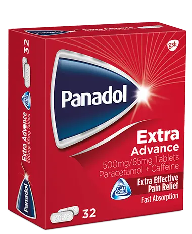 Panadol Extra Advance 500 mg/65 mg - 32 Tablets (p)