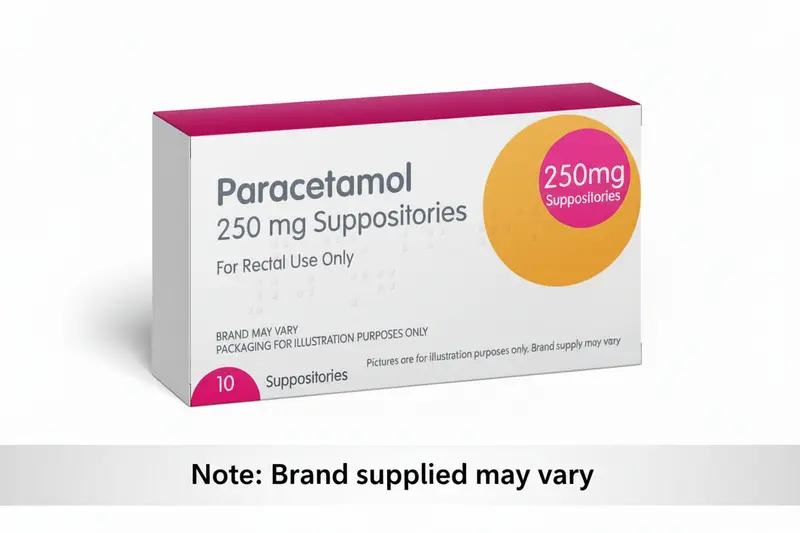 Paracetamol 250mg Suppositories - Pack of 10 (P)