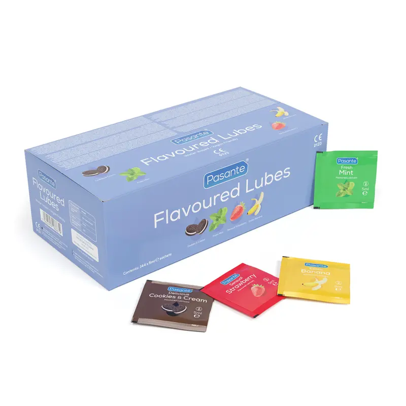 Pasante Mixed Flavoured Lubes 5ml x 144 Clinic Pack