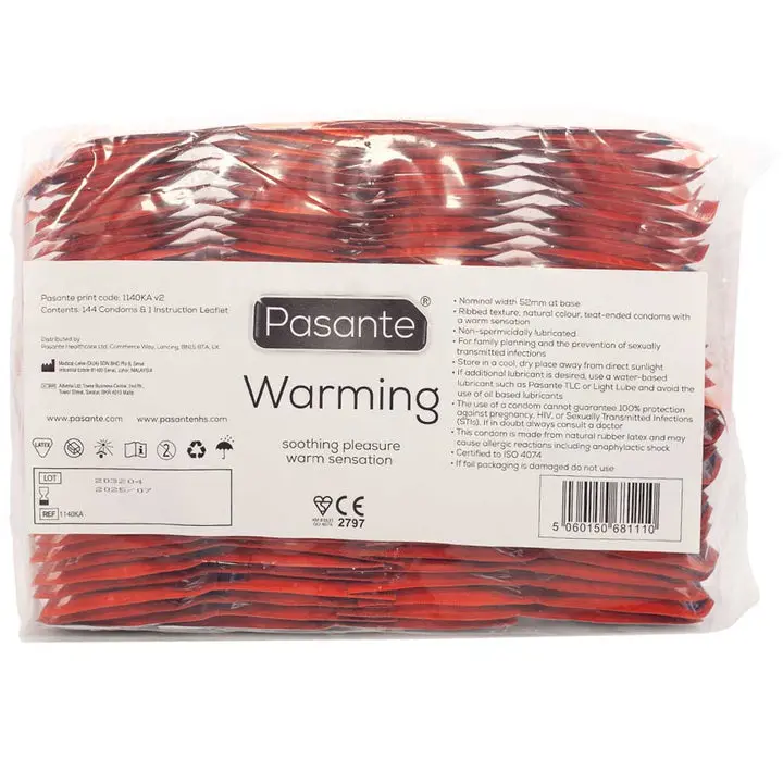 Pasante Warming Sensation Bulk Pack of 144