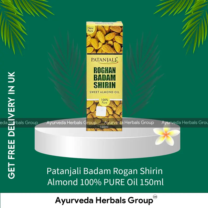 Patanjali Badam Rogan Shirin Almond 100% PURE Oil 150ml - Natural Personal Care | London Ayurvedic Store