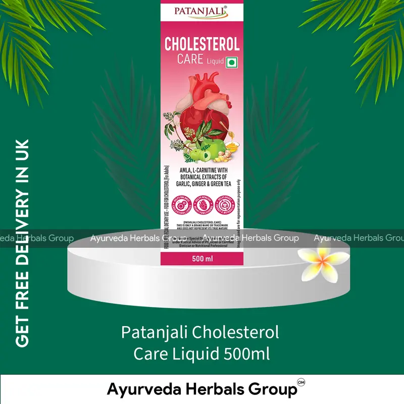 Patanjali Cholesterol Care Liquid 500ml - Natural Food Product | Shop Online from London
