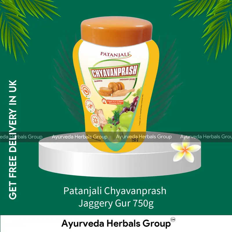 Patanjali Chyavanprash Jaggery Gur 750g - Ayurvedic Health Food | UK Delivery Available