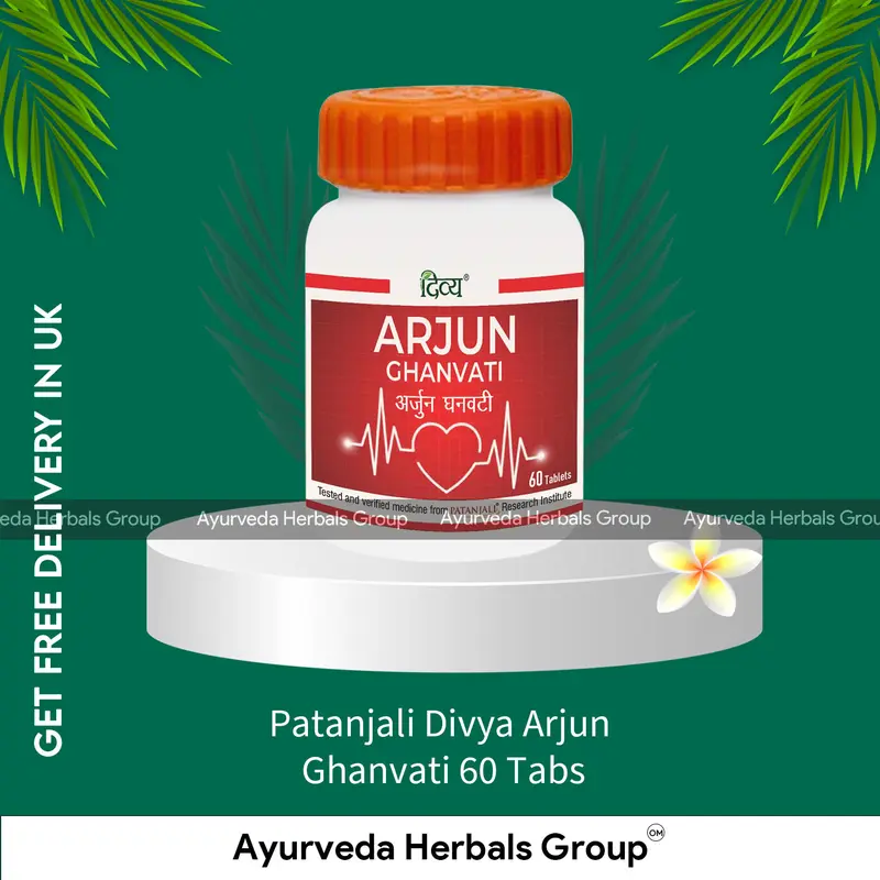 Patanjali Divya Arjun Ghanvati 60 Tabs - Ayurvedic Wellness Support | Order Online in the UK