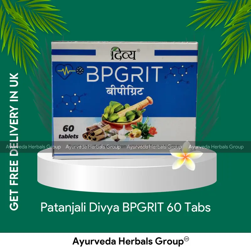 Patanjali Divya BPGRIT 60 Tabs - Ayurvedic Wellness Support | Order Online in the UK