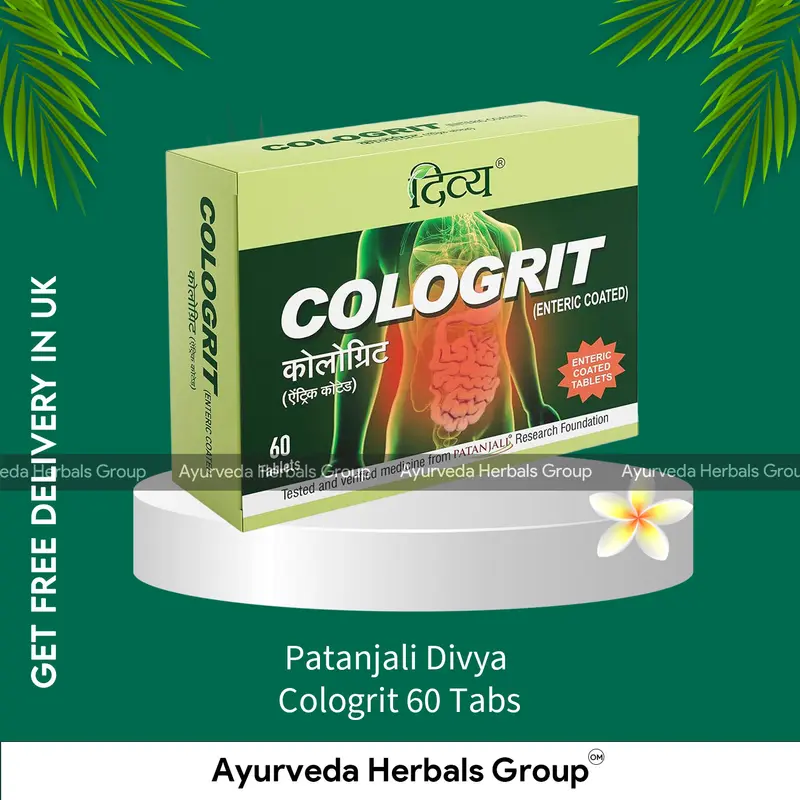 Patanjali Divya Cologrit 60 Tabs - Ayurvedic Wellness Support | Herbal Products UK