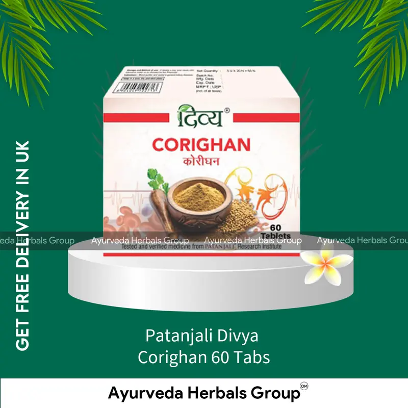 Patanjali Divya Corighan 60 Tabs - Ayurvedic Wellness Support | Ayurvedic Products UK