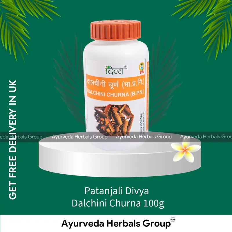 Patanjali Divya Dalchini Churna 100g - Ayurvedic Wellness Support | Order Online in the UK
