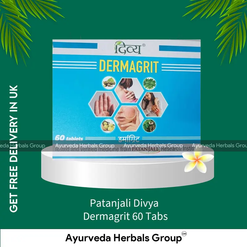 Patanjali Divya Dermagrit 60 Tabs - Ayurvedic Wellness Support | London Ayurvedic Store
