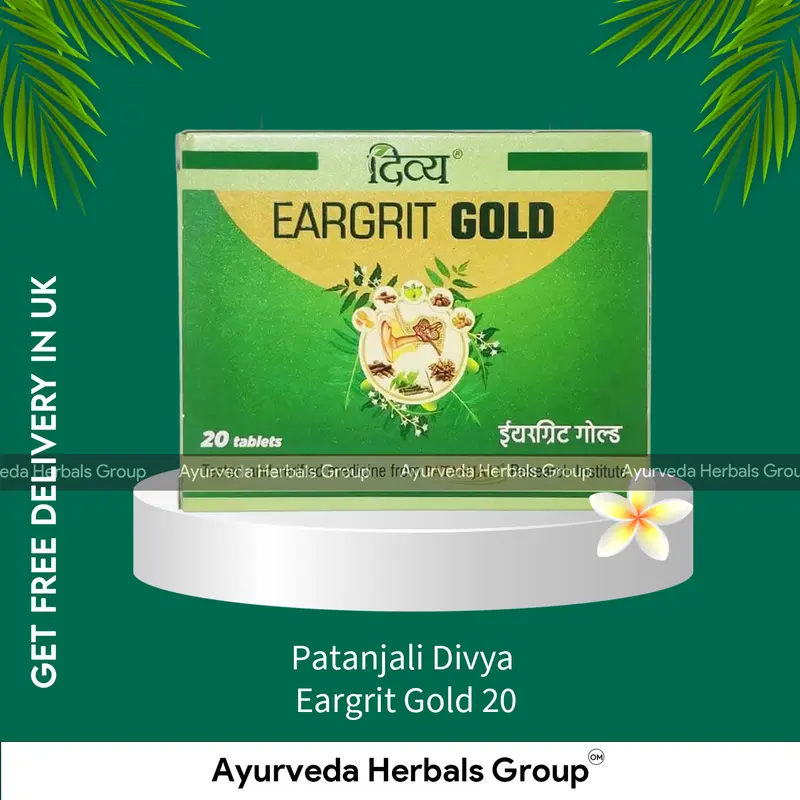 Patanjali Divya Eargrit Gold 20 - Ayurvedic Wellness Support | Ayurvedic Products UK