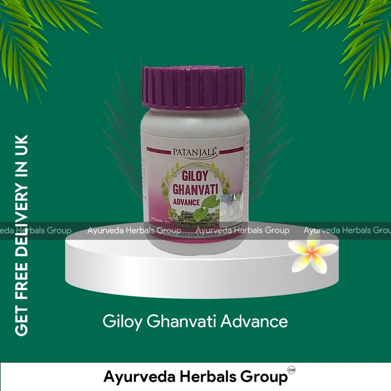 Patanjali Divya Giloy Ghanvati Advance 60 Tabs - Ayurvedic Wellness Support | Indian Products UK