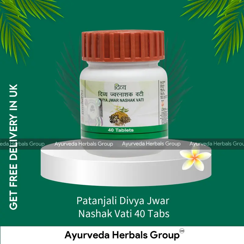 Patanjali Divya Jwar Nashak Vati 40 Tabs - Ayurvedic Wellness Support | Ayurvedic Products UK