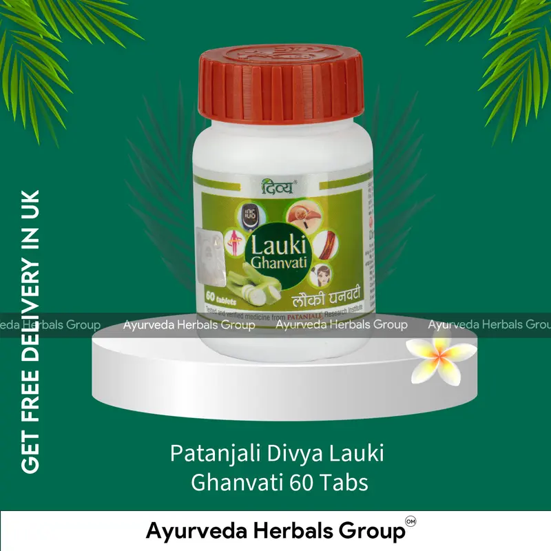 Patanjali Divya Lauki Ghanvati 60 Tabs - Ayurvedic Wellness Support | Ayurveda Herbals UK