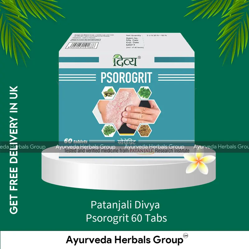 Patanjali Divya Psorogrit 60 Tabs - Ayurvedic Wellness Support | UK Delivery Available