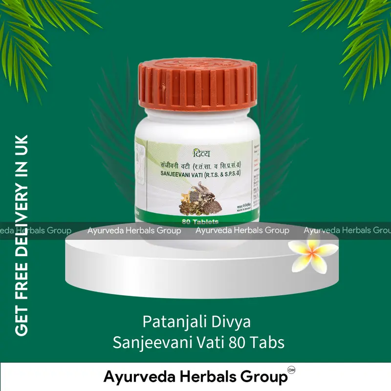 Patanjali Divya Sanjeevani Vati 80 Tabs - Ayurvedic Wellness Support | London Ayurvedic Store