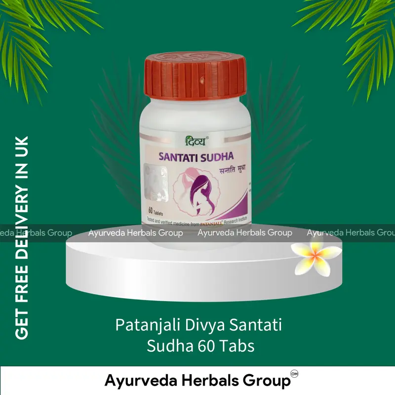 Patanjali Divya Santati Sudha 60 Tabs - Ayurvedic Wellness Support | London Ayurvedic Store