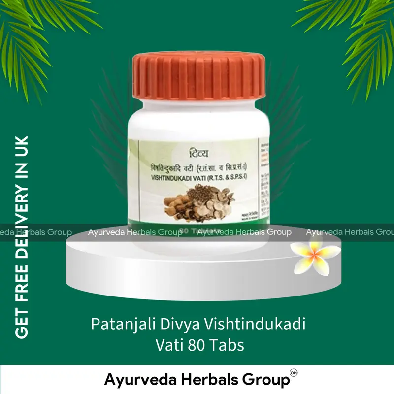 Patanjali Divya Vishtindukadi Vati 80 Tabs - Ayurvedic Wellness Support | Shop Online from London