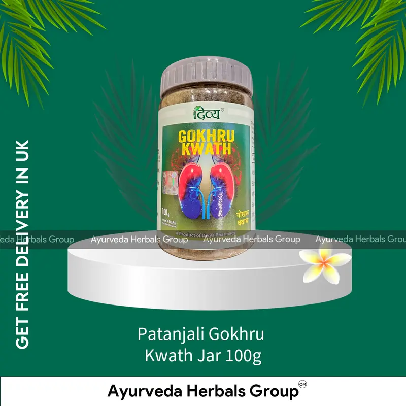 Patanjali Gokhru Kwath Jar 100g - Ayurvedic Wellness Support | Authentic Ayurveda UK