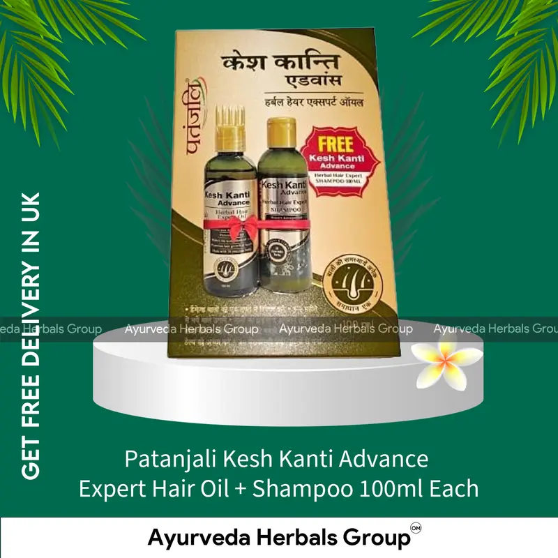 Patanjali Kesh Kanti Advance Expert Hair Oil + Shampoo 100ml Each - Herbal Hair Care | Shop Online from London