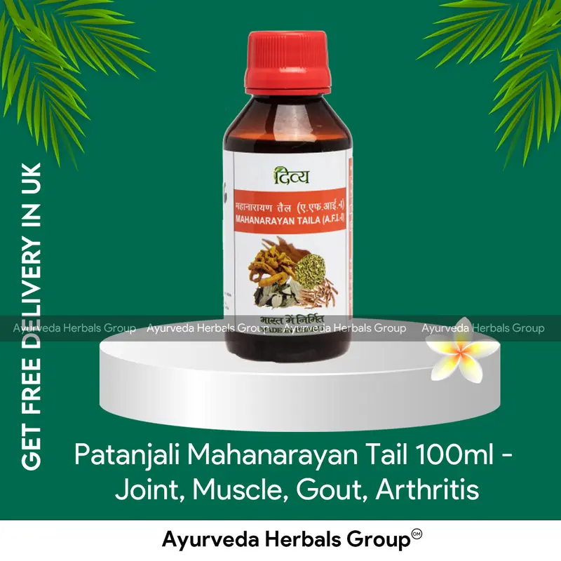 Patanjali Mahanarayan Tail 100ml - Natural Personal Care | Herbal Products UK