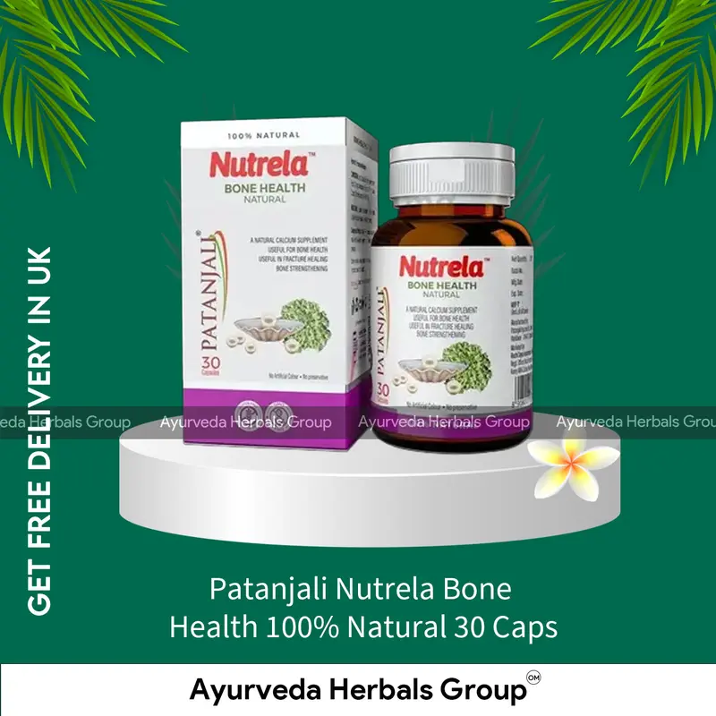 Patanjali Nutrela Bone Health 100% Natural 30 Caps - Ayurvedic Wellness Support | Herbal Products UK