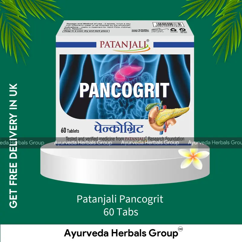 Patanjali Pancogrit 60 Tabs - Ayurvedic Wellness Support | Order Online in the UK