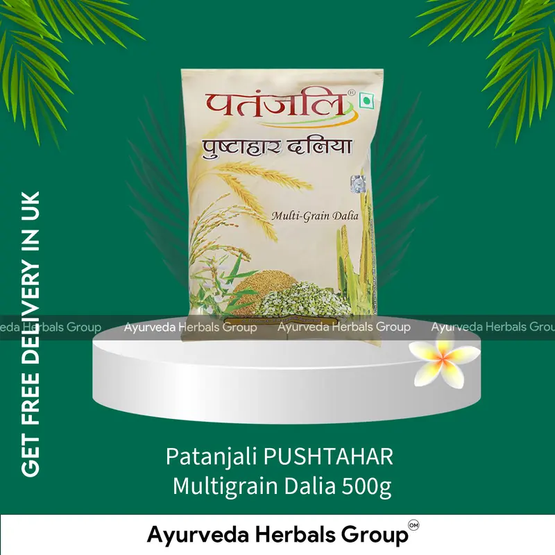 Patanjali PUSHTAHAR Multigrain Dalia 500g - Natural Food Product | Order Online in the UK