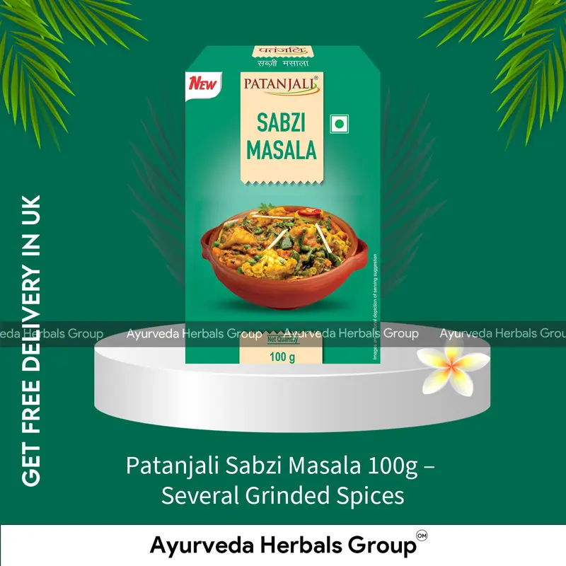 Patanjali Sabzi Masala 100g - Several Grinded Spices - Indian Spice | London Ayurvedic Store