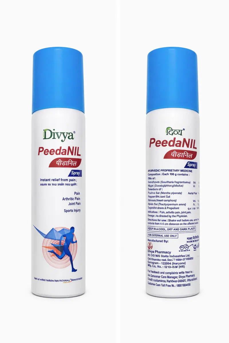 Peedanil Pain Relief Spray – Fast-Acting Herbal Relief for Muscle & Joint Pain, Divya