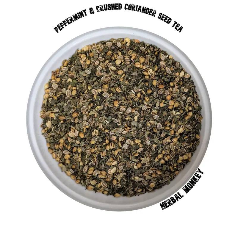 Peppermint & Crushed Coriander Seed Tea | Naturally Cooling Herbal Tea