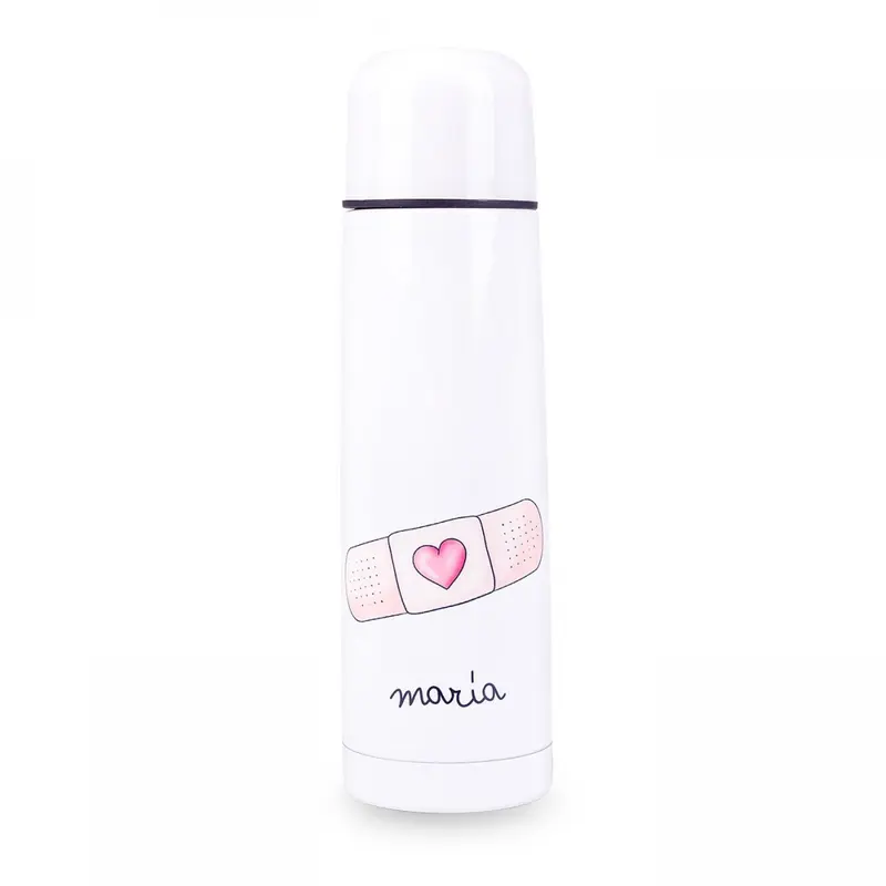 Personalised Custom Name Classic Stainless Steel Thermo Bottle with Cap Band-Aid 500ml