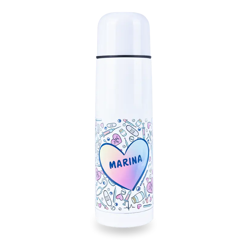 Personalised Custom Name Classic Stainless Steel Thermo Bottle with Cap Colorful 700ml