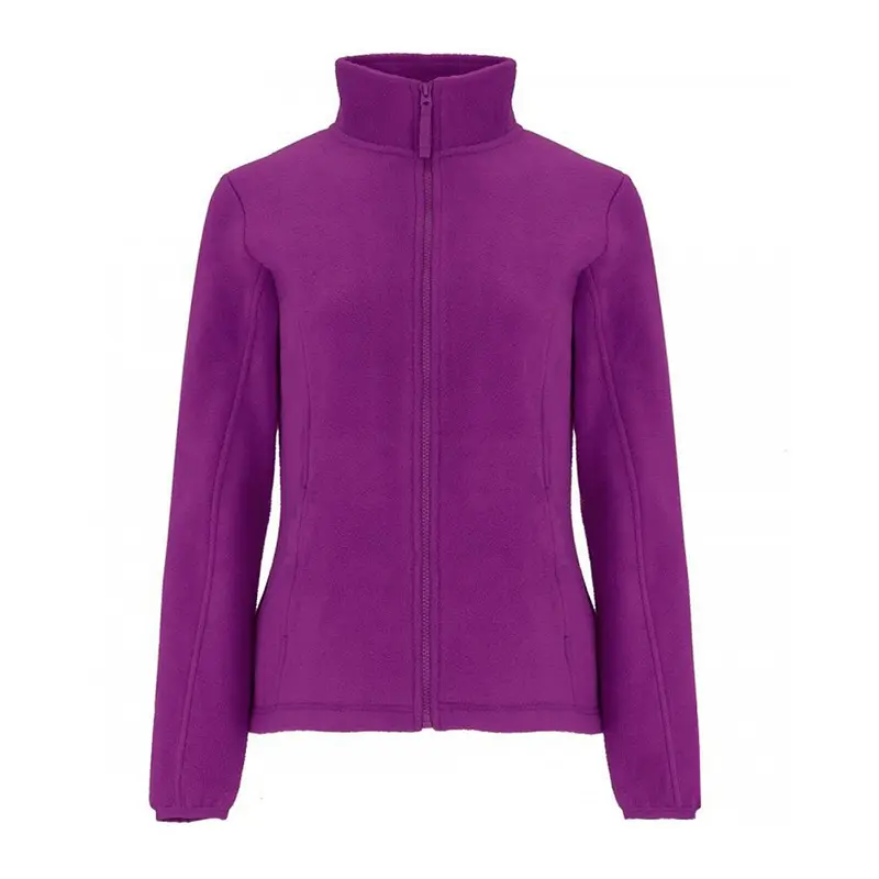 Personalised Custom Name Women Fleece Jacket Purple Design 1