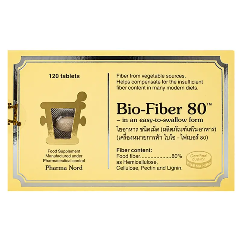 Pharma Nord - Bio-Fiber 80, Dietary Supplement (120 tablets)