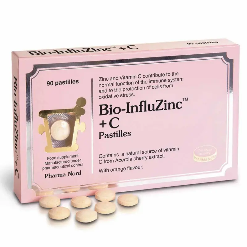 Pharma Nord Bio-InfluZinc Plus C - Pack of 90 Pastilles
