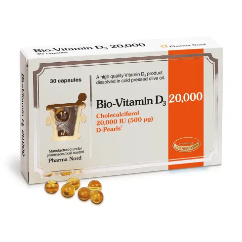 Pharma Nord | Bio-Vitamin D3 20000IU (500mcg) - 30 Capsules (P)