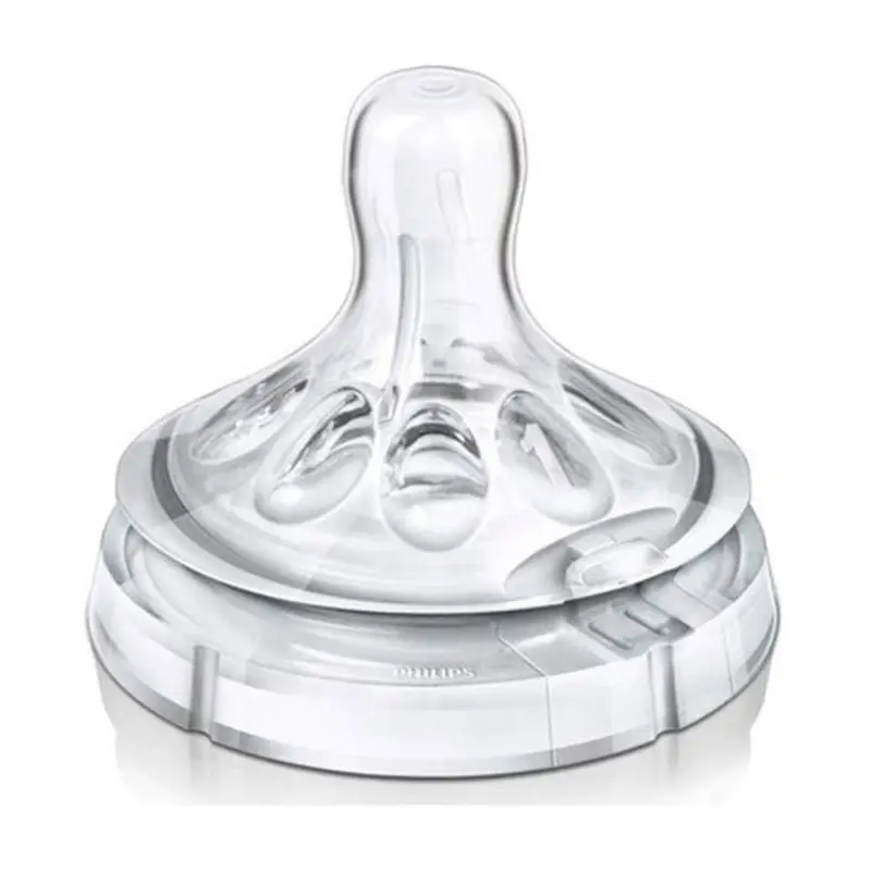 Philips Avent Natural Teat, 0 Month+, Newborn Flow, Anti-Colic, Pack of 2 (A)