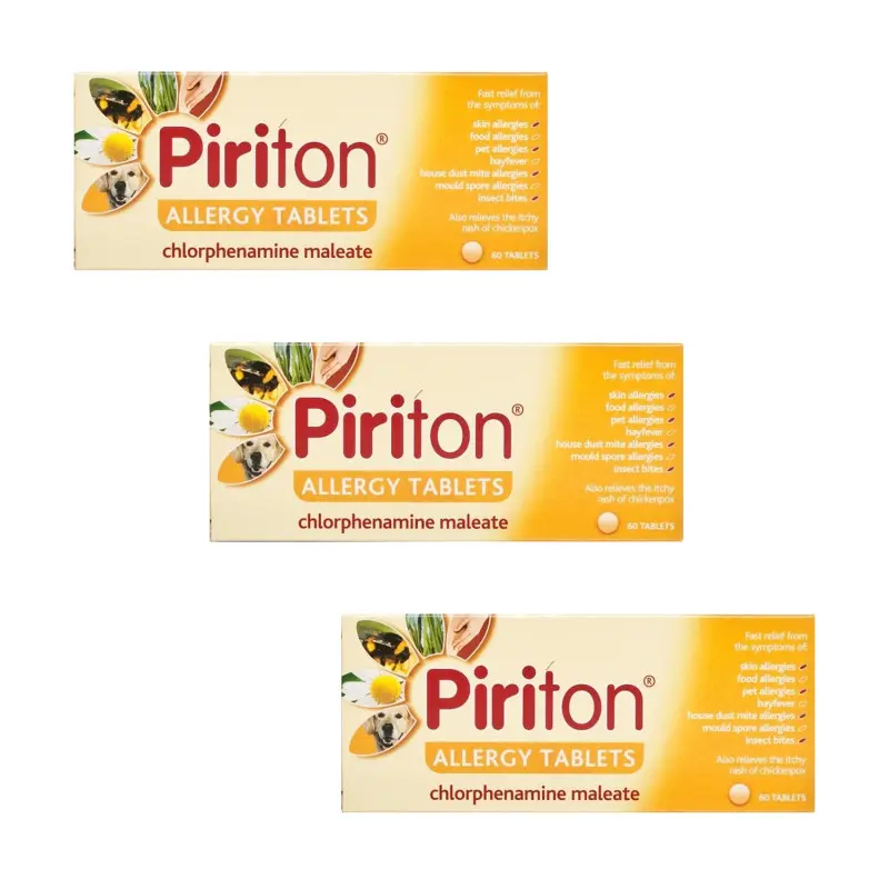 Piriton Allergy Tablets Triple Pack